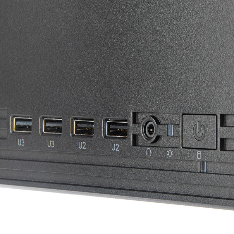 SilverStone SST-ML11B Milo Slim HTPC kabinett Mini-ITX svart med VESA-monteringsplate