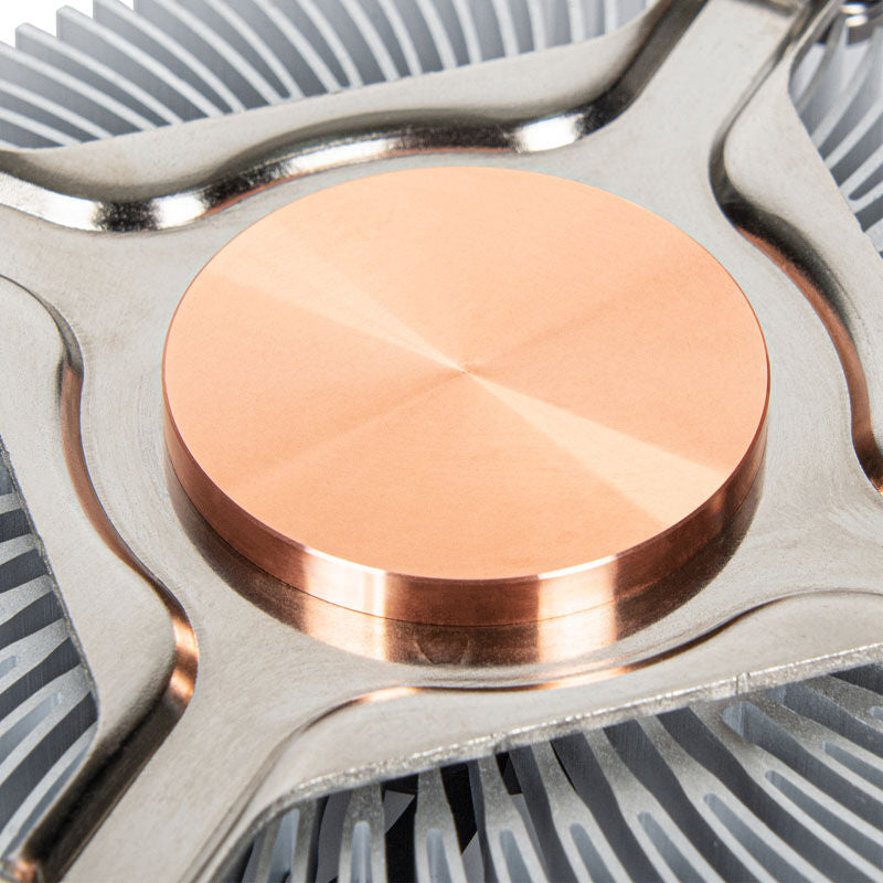 SilverStone SST-NT07-1700 Low Profile CPU-kjøler nærbilde av kjøleribber