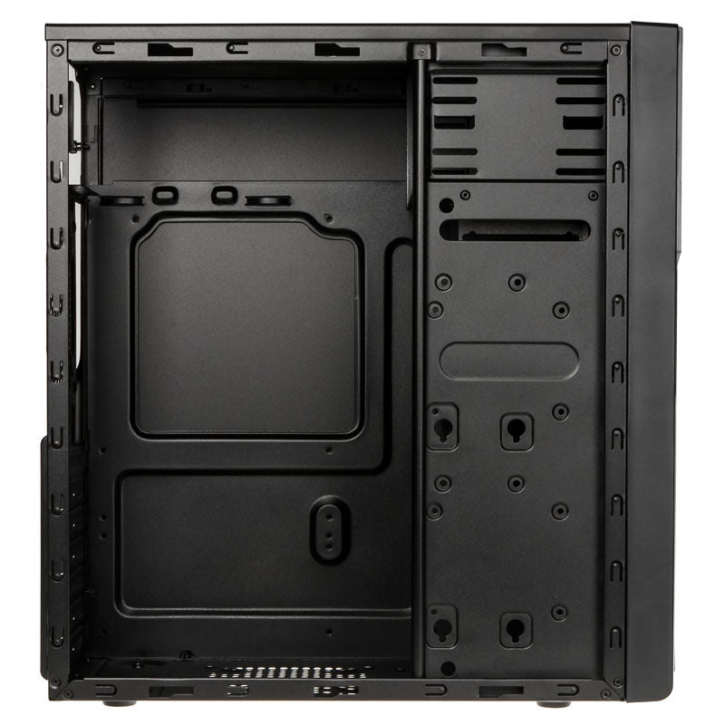 SilverStone SST-PS13B Precision kabinett midtårn ATX svart detalj av front