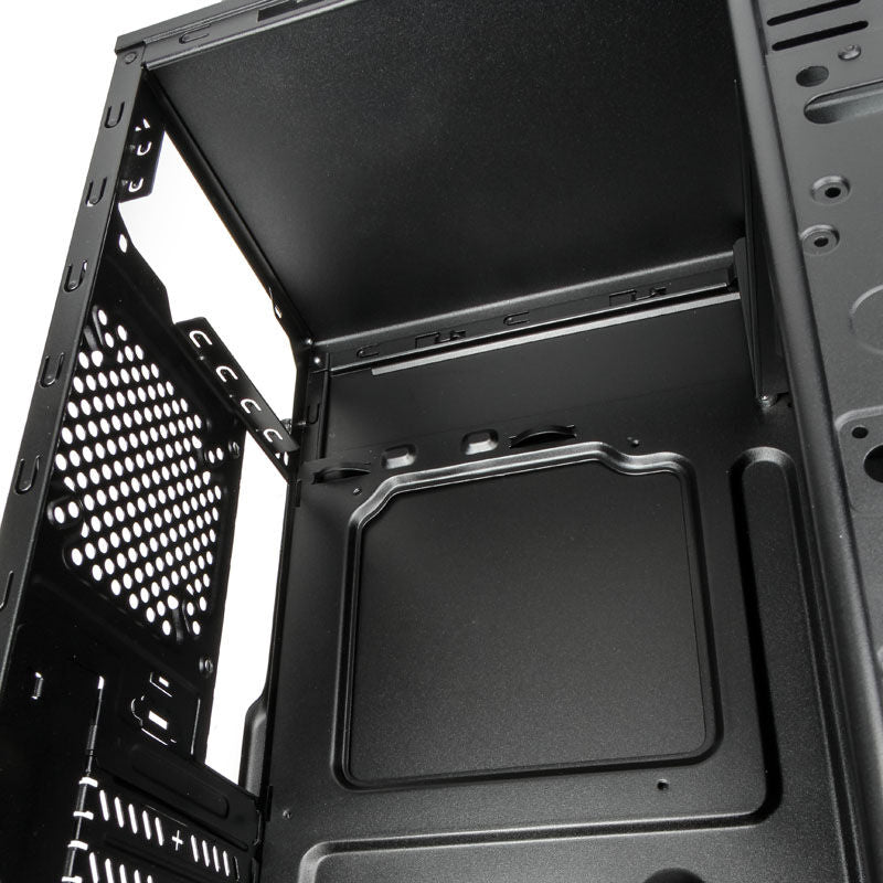 SilverStone SST-PS13B Precision kabinett midtårn ATX svart I/O-panel