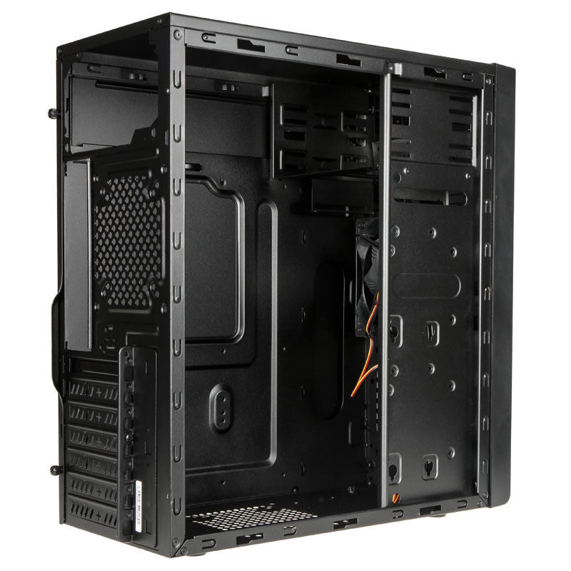SilverStone SST-PS13B Precision kabinett midtårn ATX svart montert med komponenter