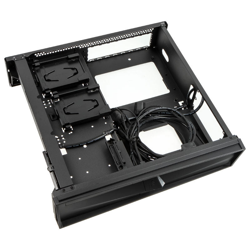 SilverStone SST-RVZ02B-W Raven HTPC kabinett sidepanel vindu