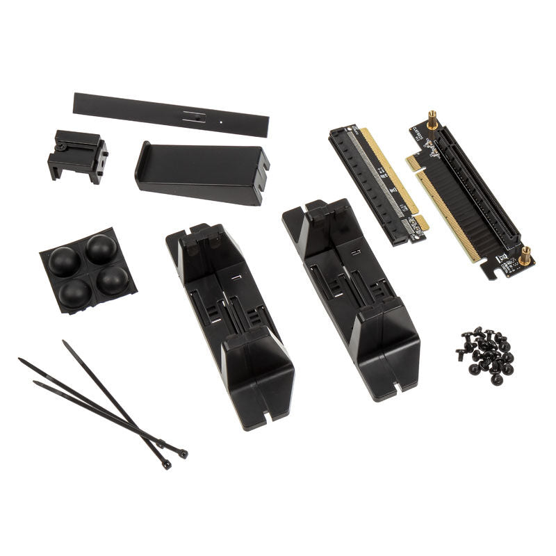 SilverStone SST-RVZ02B-W Raven HTPC kabinett demontert sidepanel