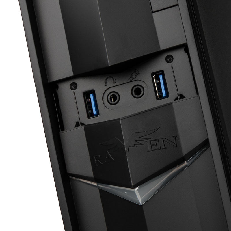 SilverStone SST-RVZ02B-W Raven HTPC kabinett oversikt fra toppen