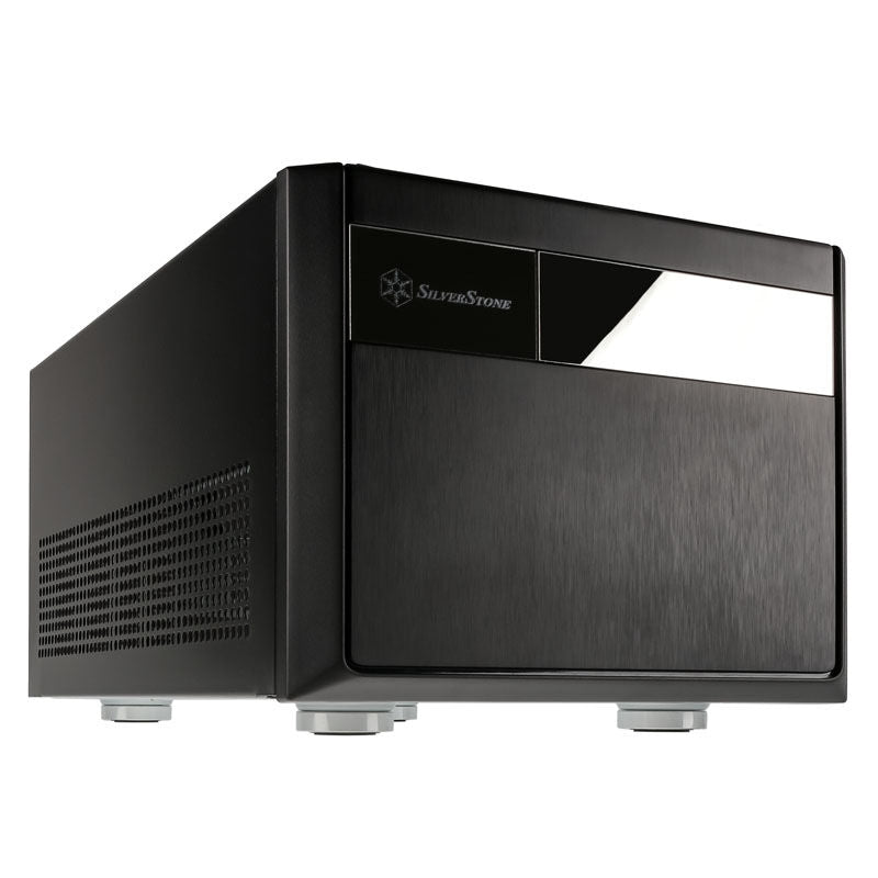 SilverStone SST-SG11B Sugo kabinett Micro-ATX kubeformet svart forfra