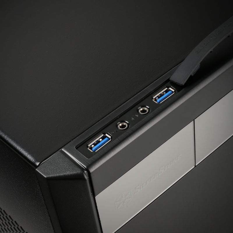 SilverStone SST-SG11B Sugo kabinett med åpent sidepanel