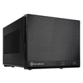 SilverStone SST-SG13B-Q Sugo Mini-ITX kubekabinett svart forfra