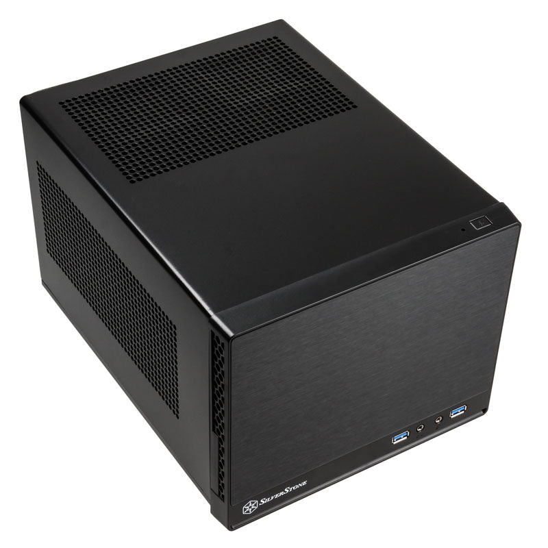 SilverStone SST-SG13B-Q Sugo Mini-ITX kubekabinett svart sett ovenfra
