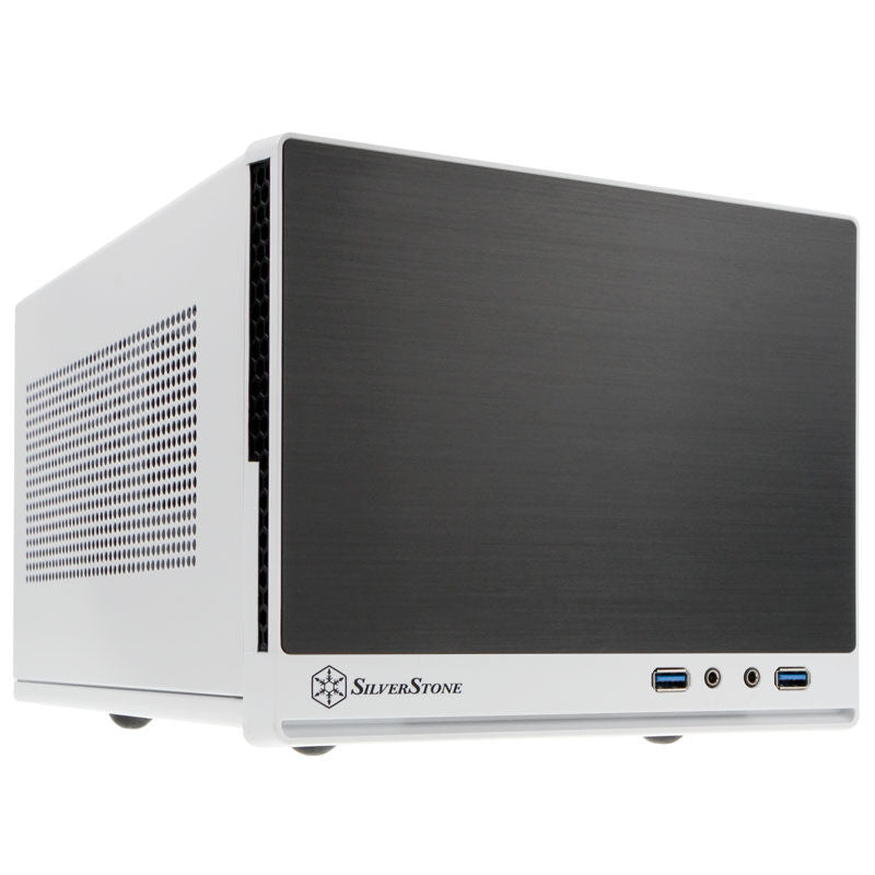 SilverStone SST-SG13WB-Q Sugo Mini-ITX kabinett hvit forfra