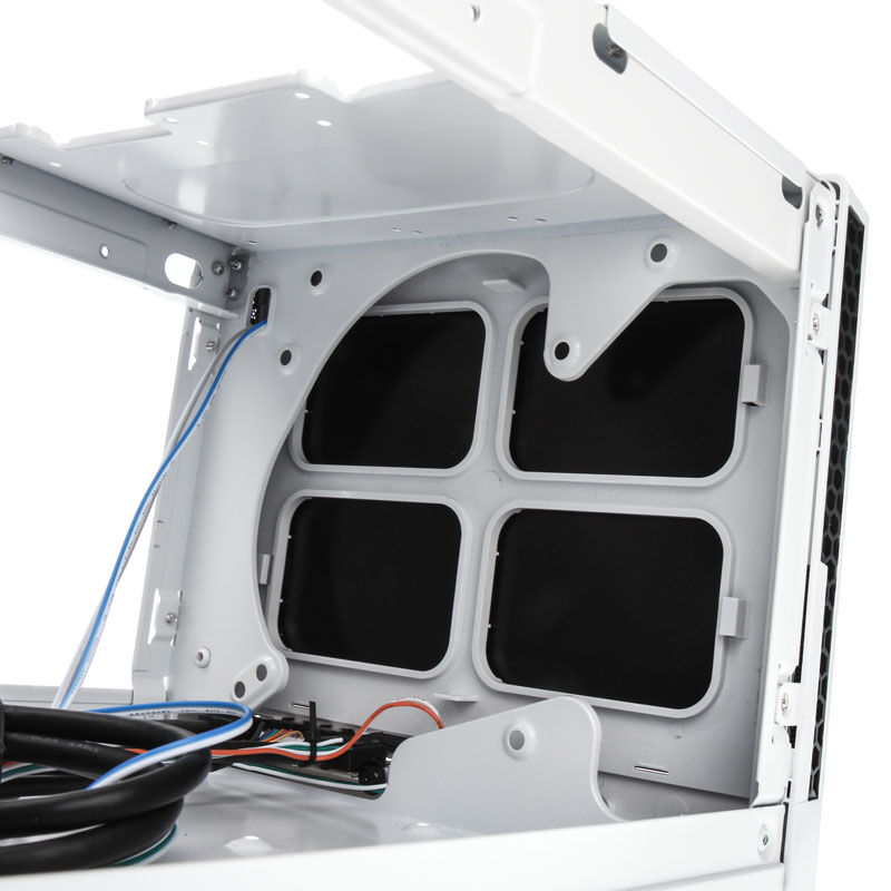 Sidepanel med mesh på SilverStone SST-SG13WB-Q Sugo Mini-ITX kabinett hvit
