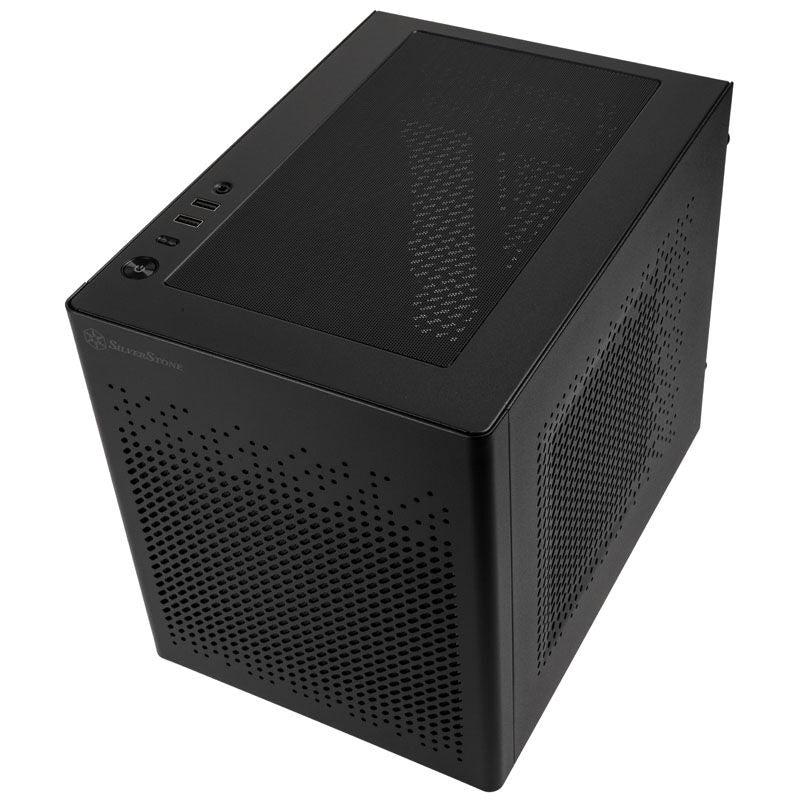 SilverStone SST-SG16B kabinett bakside med I/O-panel