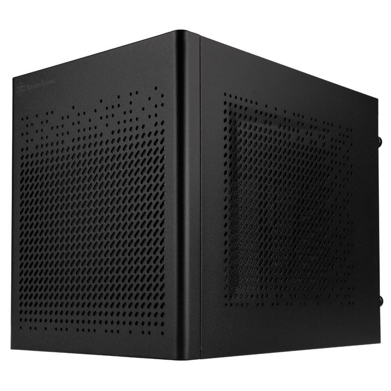 SilverStone SST-SG16B Mini-ITX kabinett kompakt svart forfra