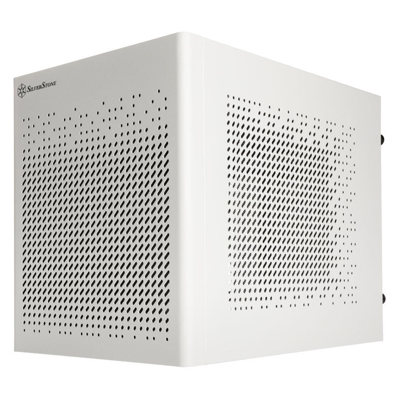 SilverStone SST-SG16W Mini-ITX kabinett mesh hvit forfra