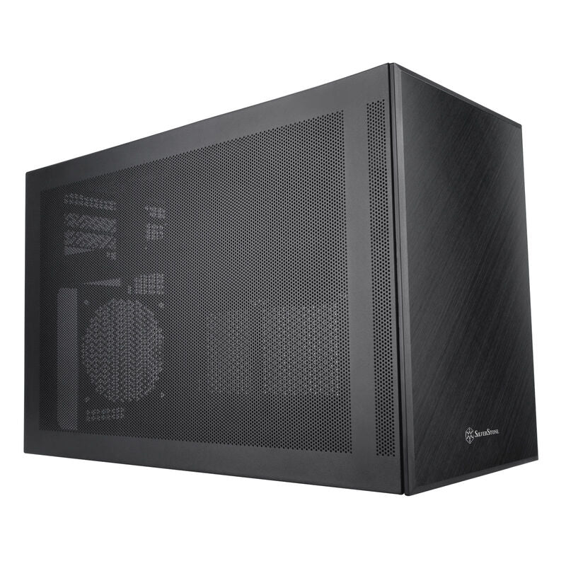 SilverStone SST-SG17B kabinett bakside med porter