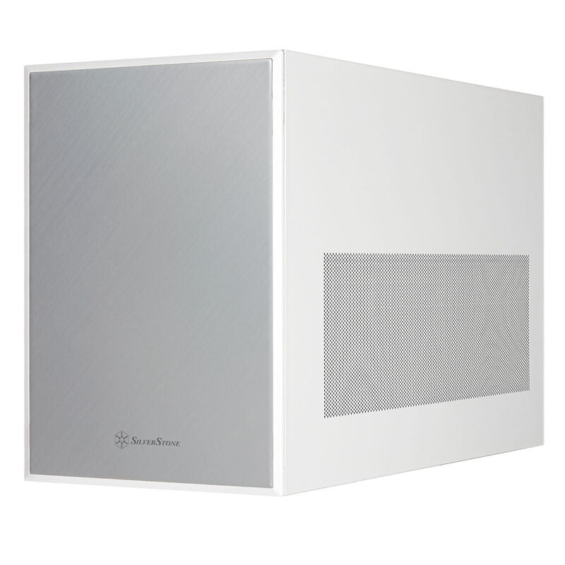 SilverStone SST-SG17W Micro-ATX kabinett minitårn hvit bakside