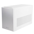 SilverStone SST-SG17W Micro-ATX kabinett minitårn hvit forfra
