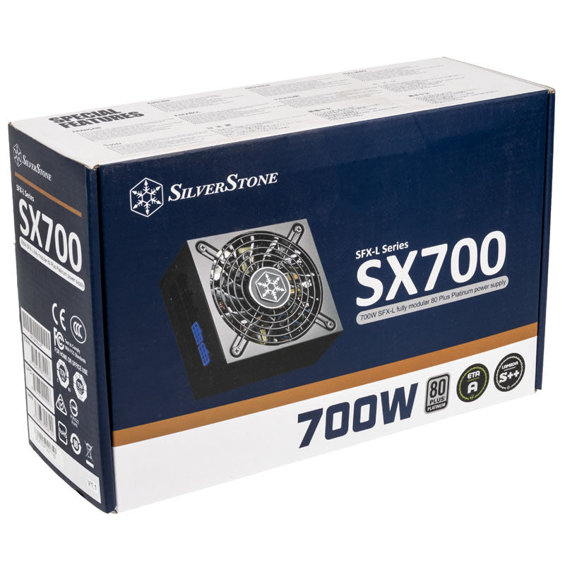 SilverStone SST-SX700-LPT v1.1 SFX-L strømforsyning logo