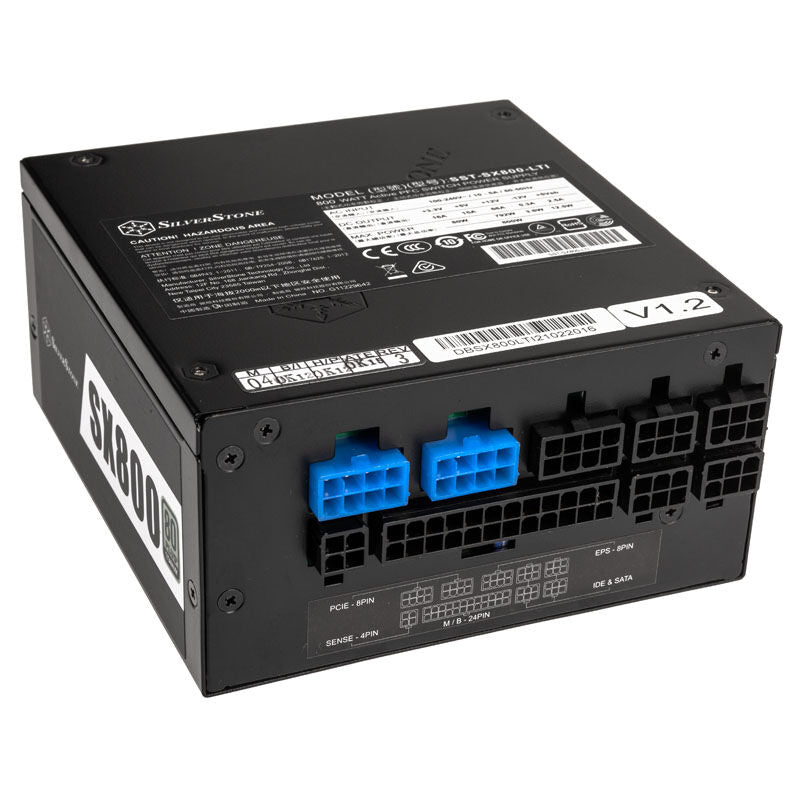 SilverStone SST-SX800-LTI v1.2 modulære kabler nærbilde