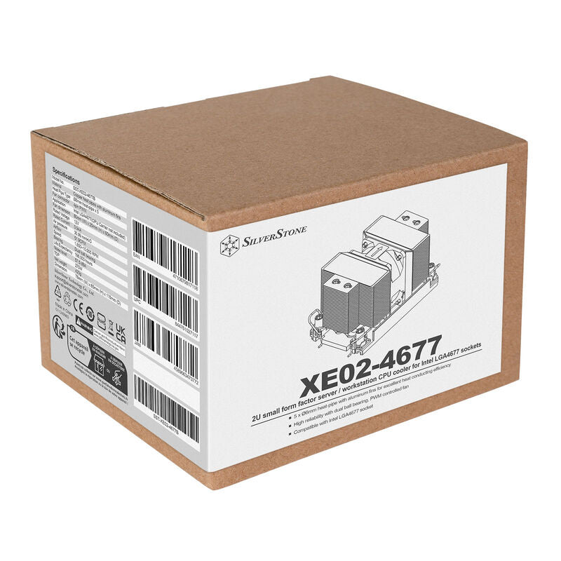 SilverStone SST-XE02-4677B CPU-kjøler pakkens innhold