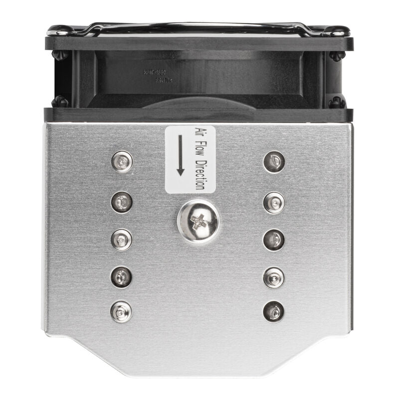 Detaljbilde av SilverStone SST-XE04-2066 CPU-kjøler aluminium og kobber heatpipes
