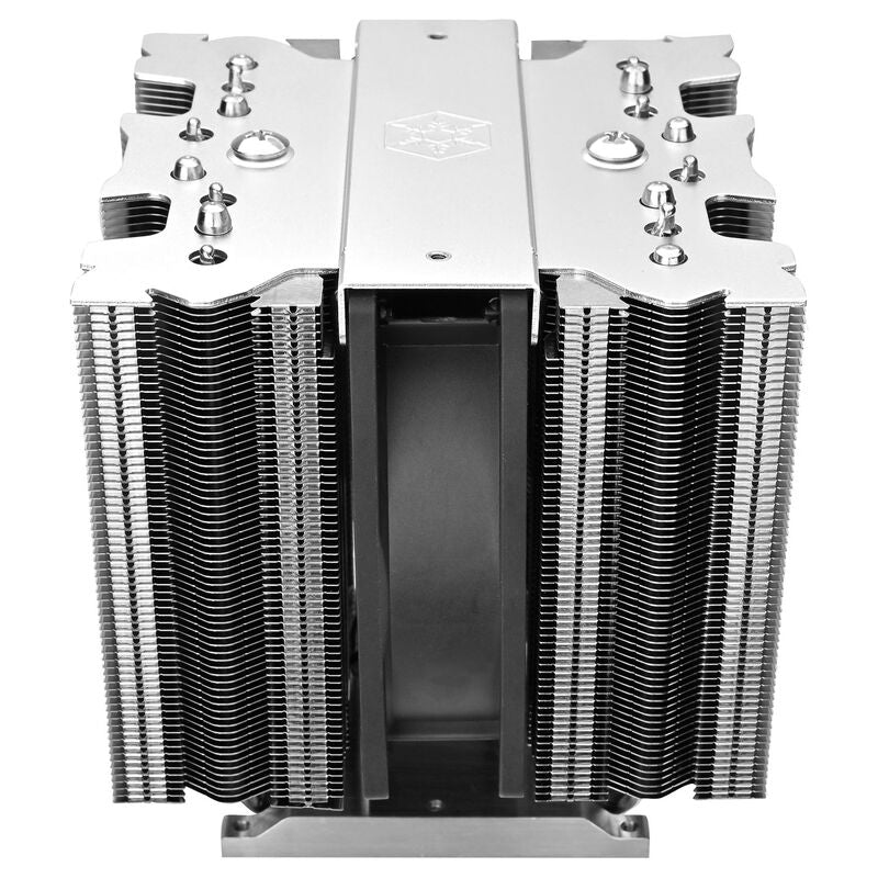 SilverStone SST-XED120S-WS CPU-kjøler dobbelttårn bakside