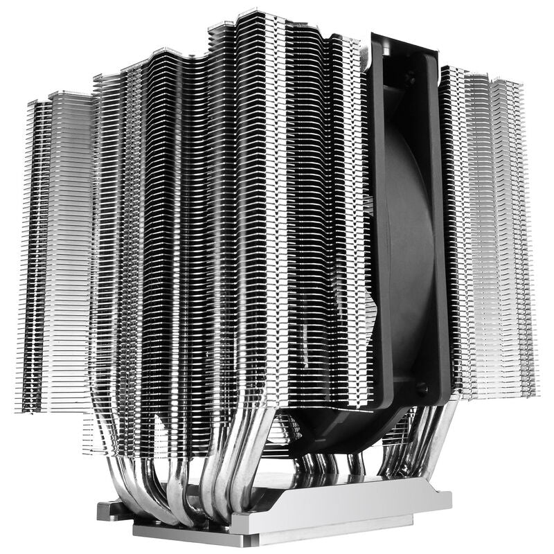 SilverStone SST-XED120S-WS CPU-kjøler dobbelttårn detalj heatpipes