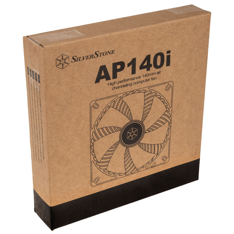 Nærbilde av SilverStone SSTP-AP140i vifte 140 mm PWM svart vifteblader