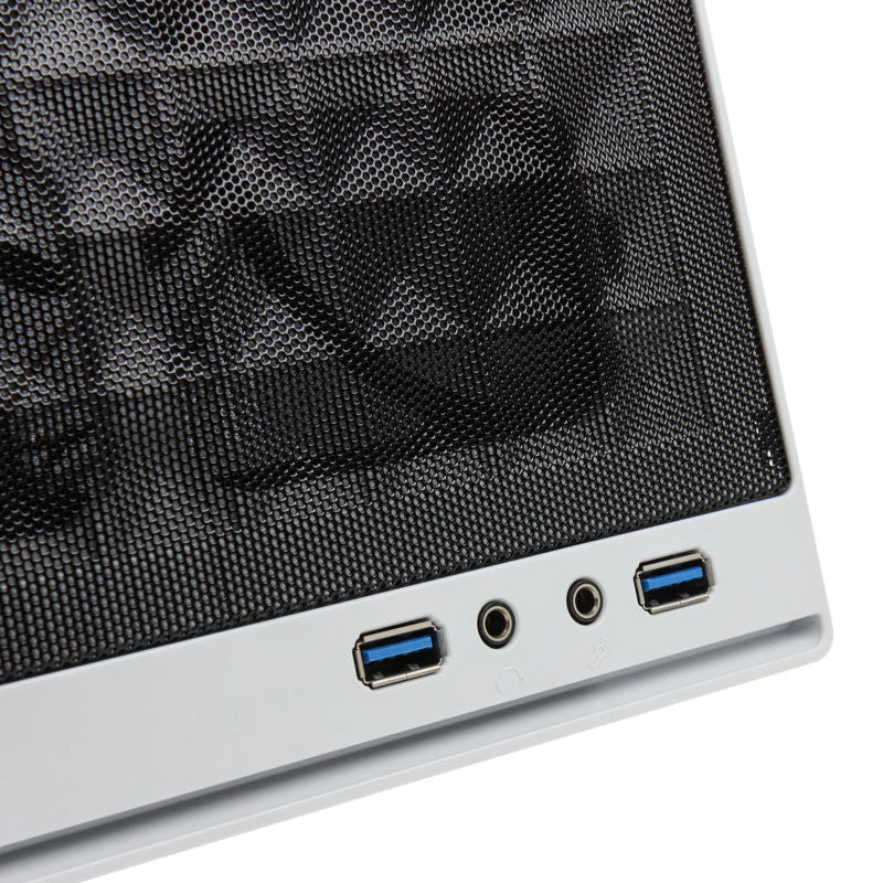 SilverStone Sugo SG13 Mini-ITX kabinett hvit mesh intern layout