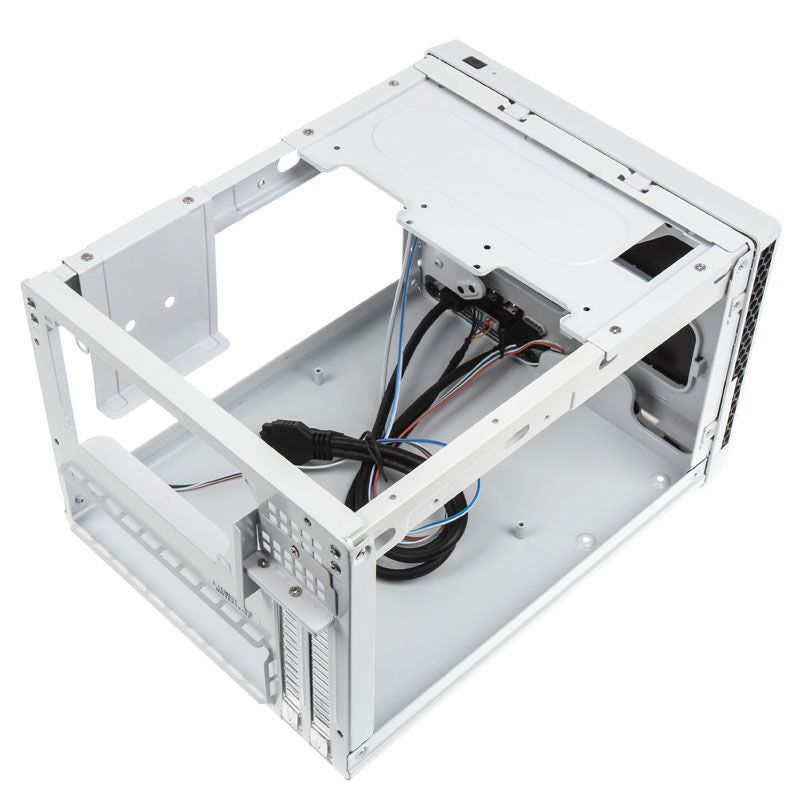 SilverStone Sugo SG13 Mini-ITX kabinett hvit mesh montert system