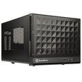 SilverStone Sugo SG13B-C Mini-ITX kabinett mesh USB-C svart forfra