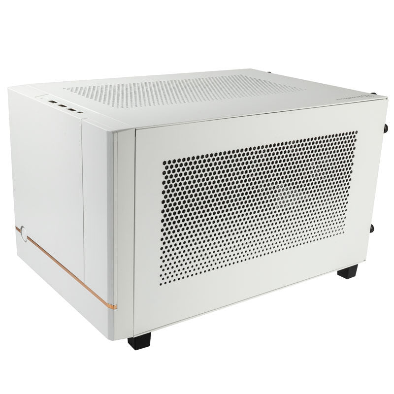SilverStone Sugo SG14 Mini-ITX kabinett hvit mesh detalj mesh-panel