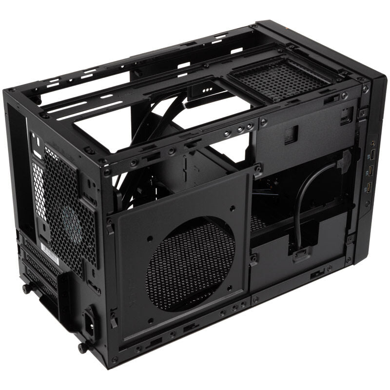 SilverStone Sugo SG14 Mini-ITX kabinett svart mesh intern layout