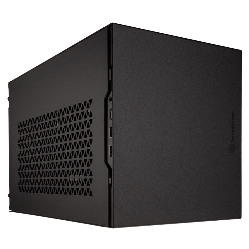SilverStone Sugo SG15 Mini-ITX kabinett nærbilde av USB-porter