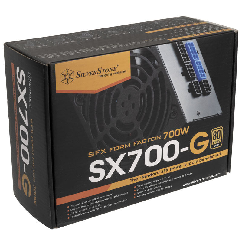 SilverStone SX700-G v1.1 SFX strømforsyning helmodulære kabler