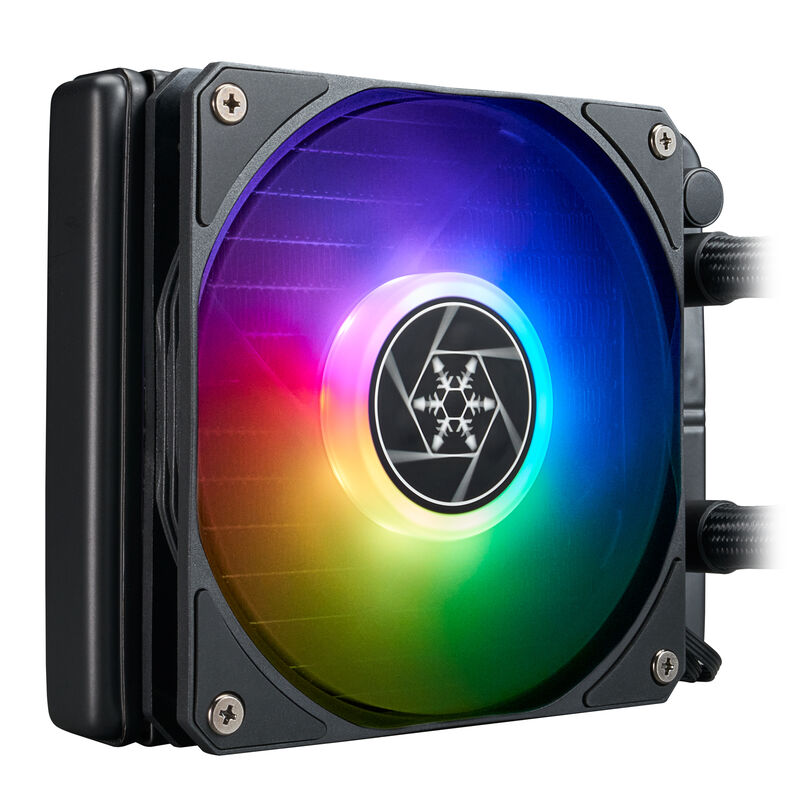 SilverStone VIDA 120 SLIM AIO vifte detalj
