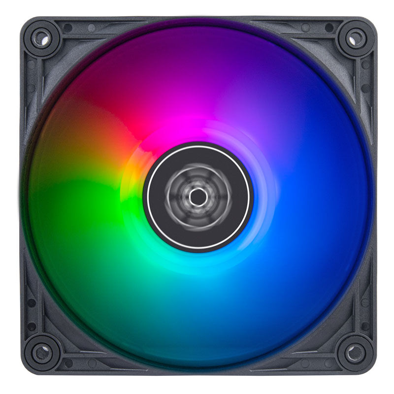 Detalj av SilverStone VISTA Performance vifte 140 mm ARGB PWM svart