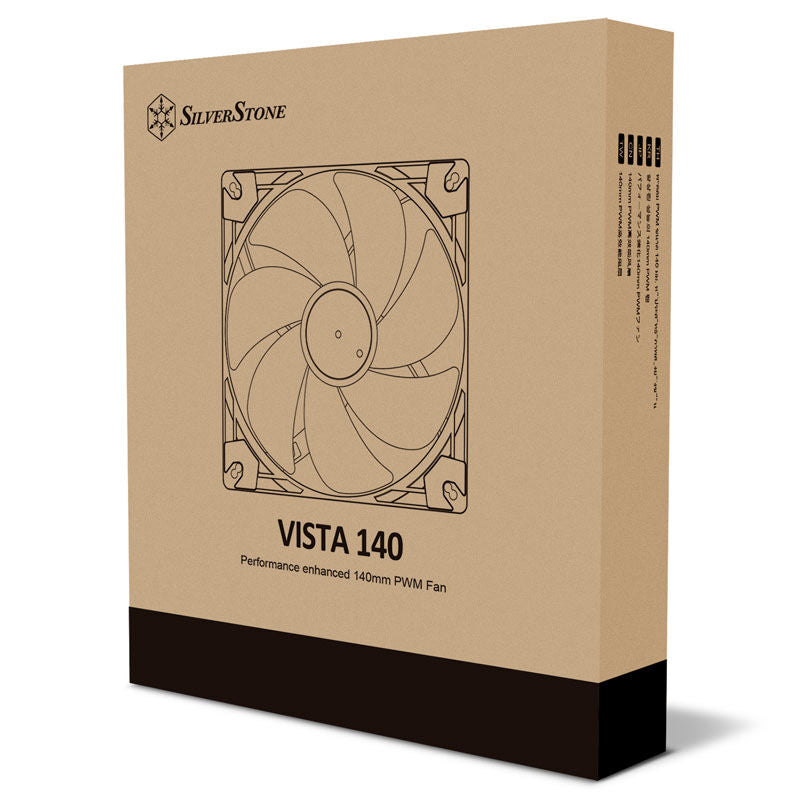 SilverStone VISTA Performance vifte 140 mm PWM svart profilbilde