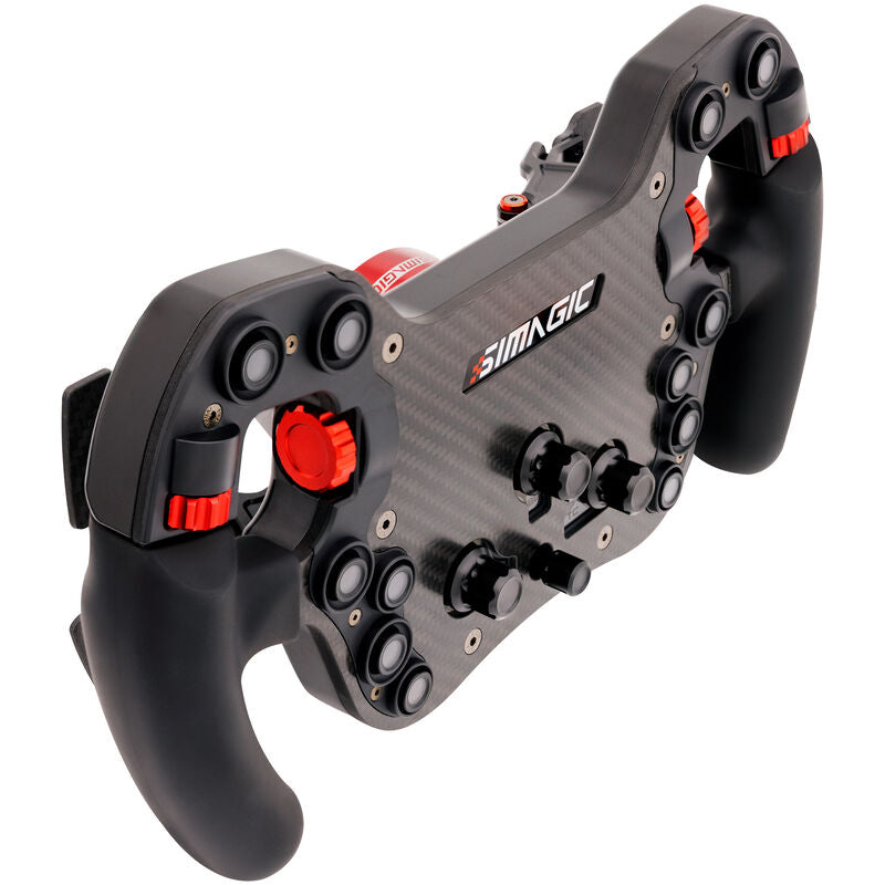 Simagic FX-C simracingratt 290 mm RGB karbonfiber montert på rigg