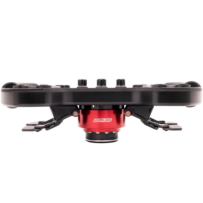 Simagic FX-C simracingratt 290 mm RGB karbonfiber oversikt over knappoppsett