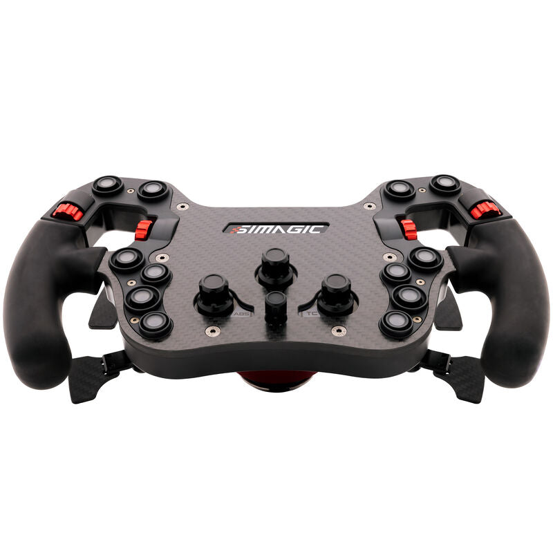 Simagic FX-C simracingratt 290 mm RGB karbonfiber sideprofil