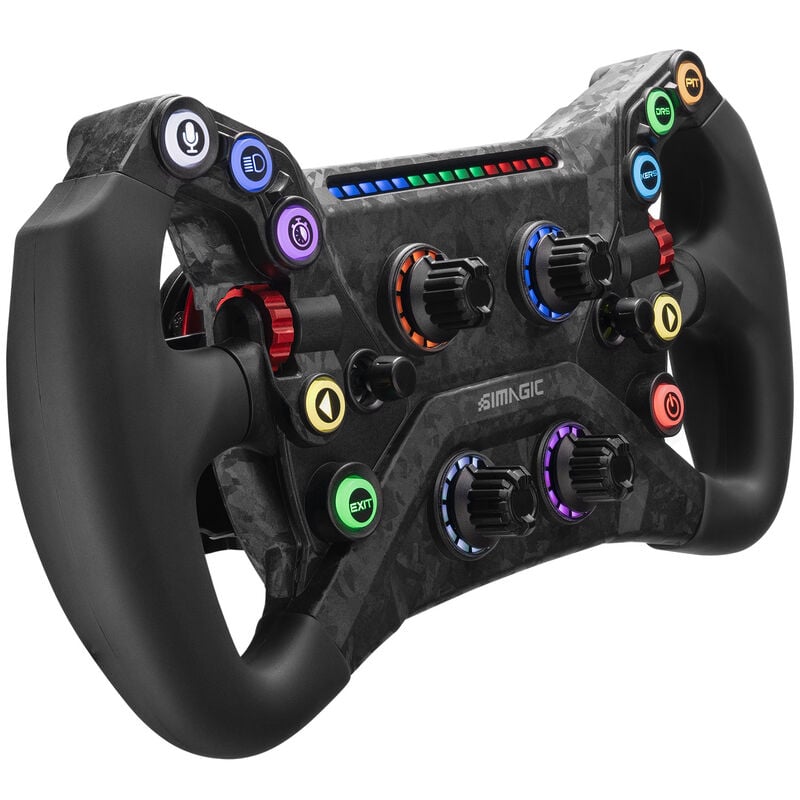 Simagic GT Neo simracingratt 300 mm karbon RGB forfra