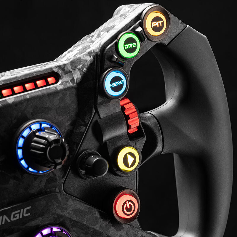 Simagic GT Neo simracingratt 300 mm karbon RGB håndtak nærbilde