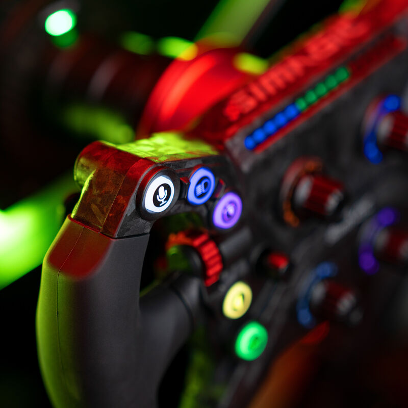 Simagic GT Neo simracingratt 300 mm karbon RGB kabelforbindelse