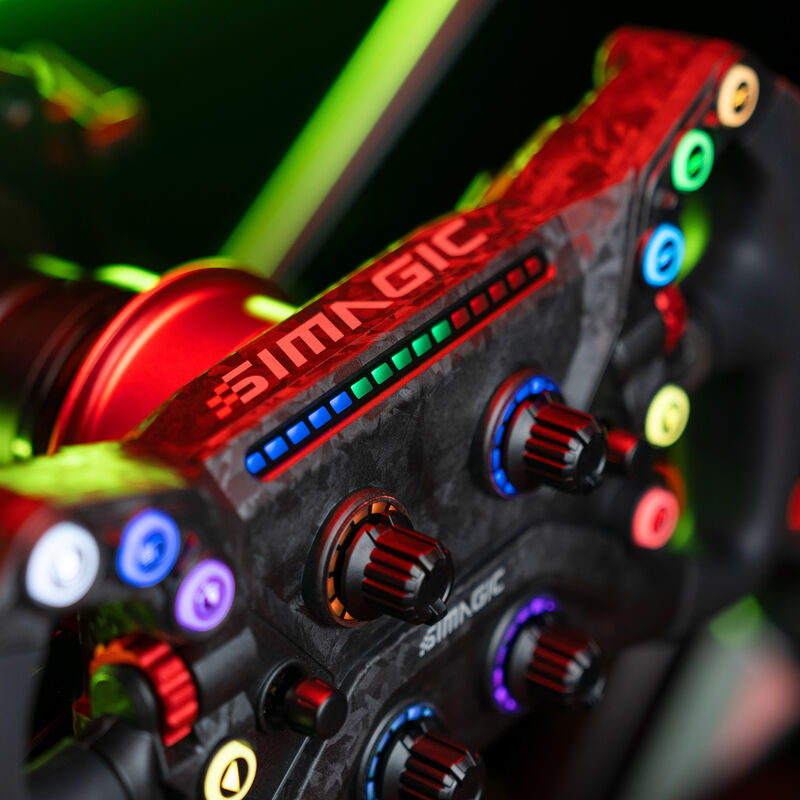 Simagic GT Neo simracingratt 300 mm karbon RGB komplett sett