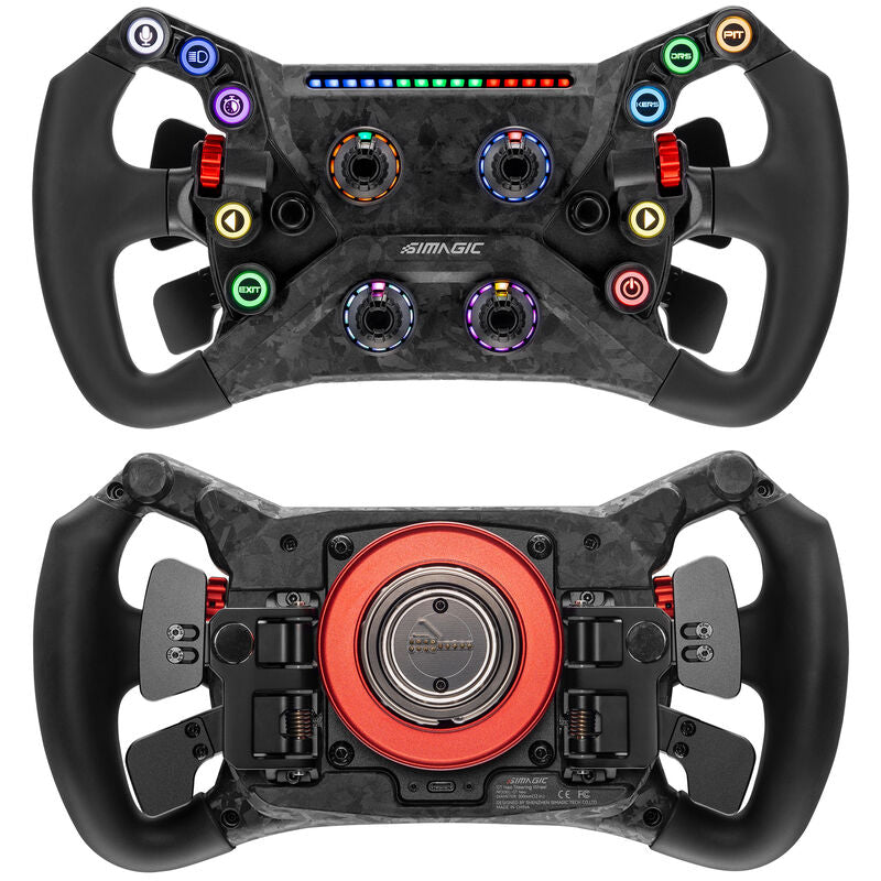 Simagic GT Neo simracingratt 300 mm karbon RGB bakside