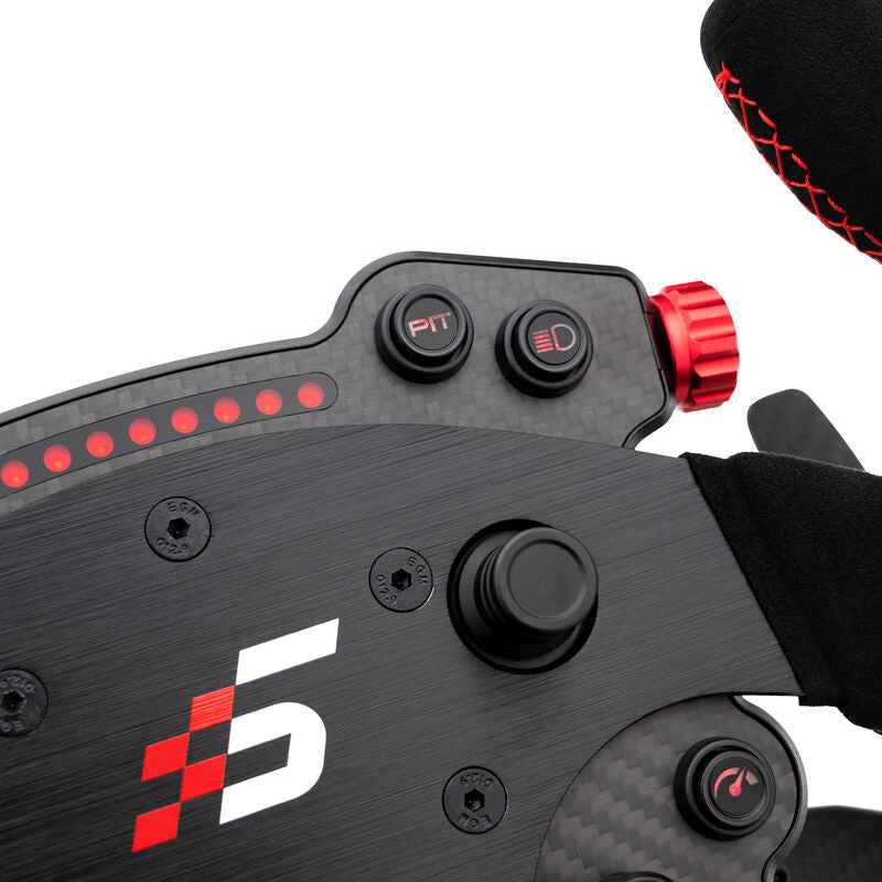 Sideprofil av Simagic GTC-C simracingratt Alcantara quick-release