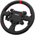 Simagic GTS simracingratt 300 mm lær quick-release RGB forfra