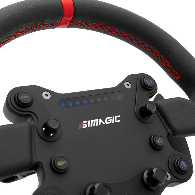 Simagic GTS simracingratt quick-release mekanisme montert