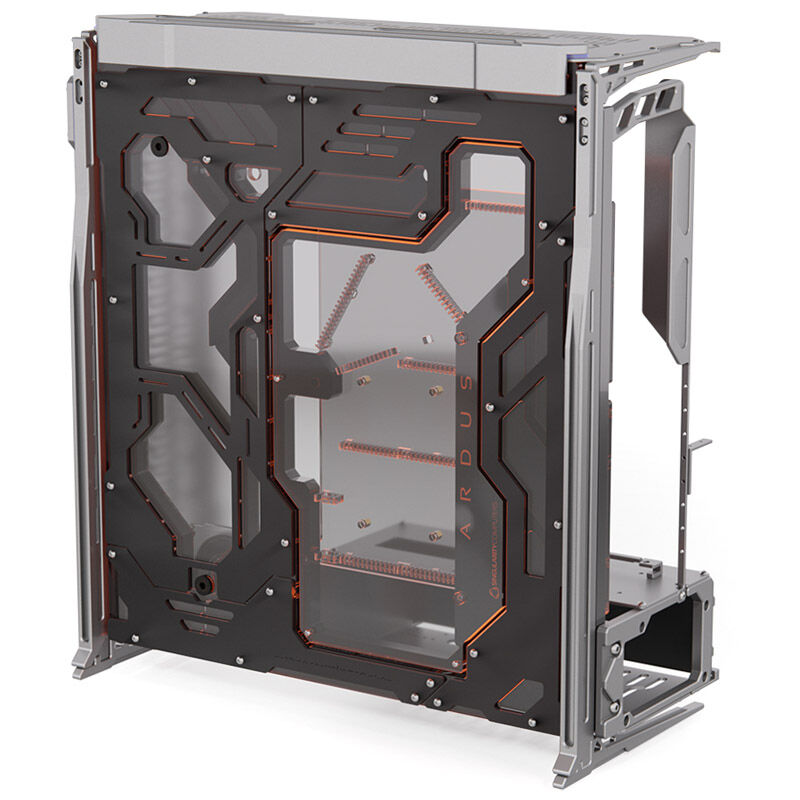 Singularity Computers Spectre 3.0 Ardus kabinett detalj av distroplate