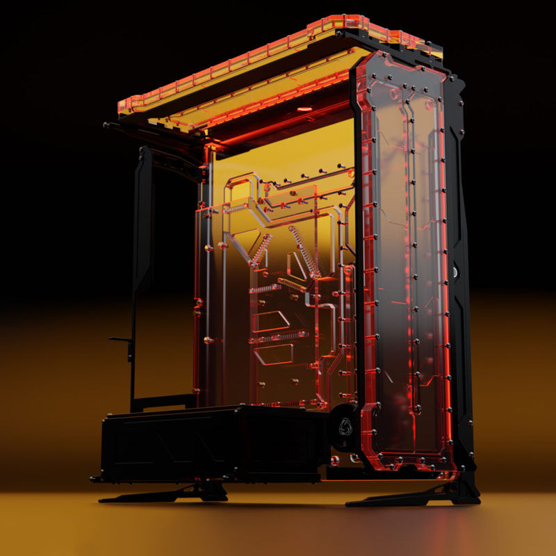 Singularity Computers Spectre 3.0 fulltårn svart XL-ATX RGB RGB-belysning